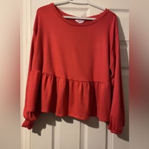 Jilly x Joe Fresh peplum blouse ‘mindy top’